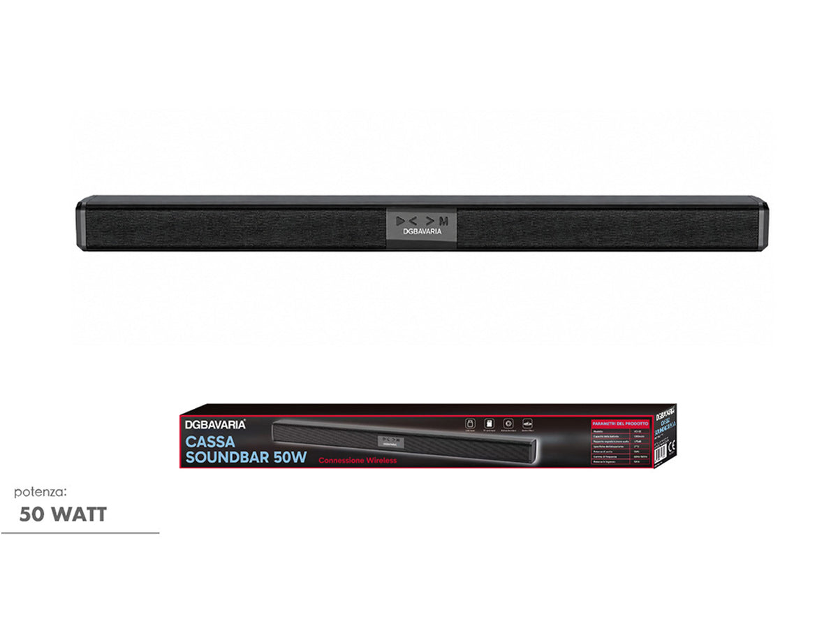 Cassa soundbar 50watt wireless