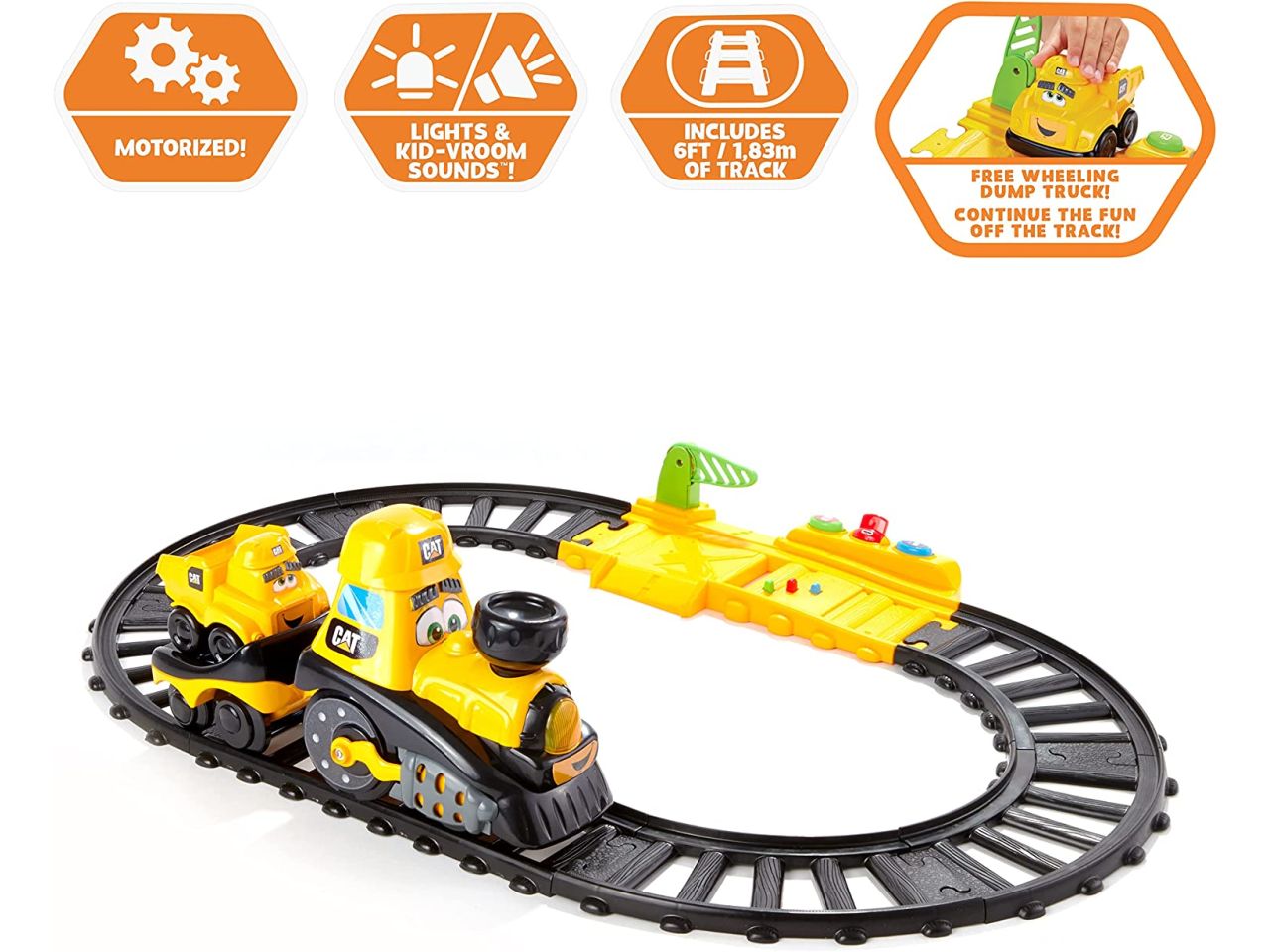 Cat junior crew costruction power tracks friends