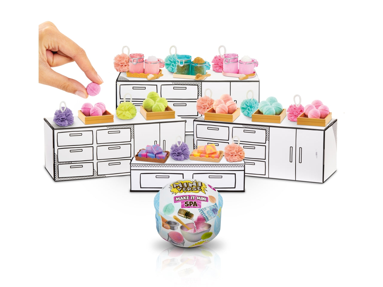 Miniverse make it mini spa con veri mini ingredienti e accessori per creare la tua mini spa | Mga