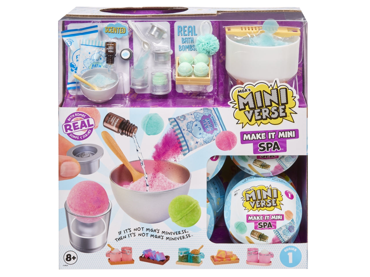 Miniverse make it mini spa con veri mini ingredienti e accessori per creare la tua mini spa | Mga