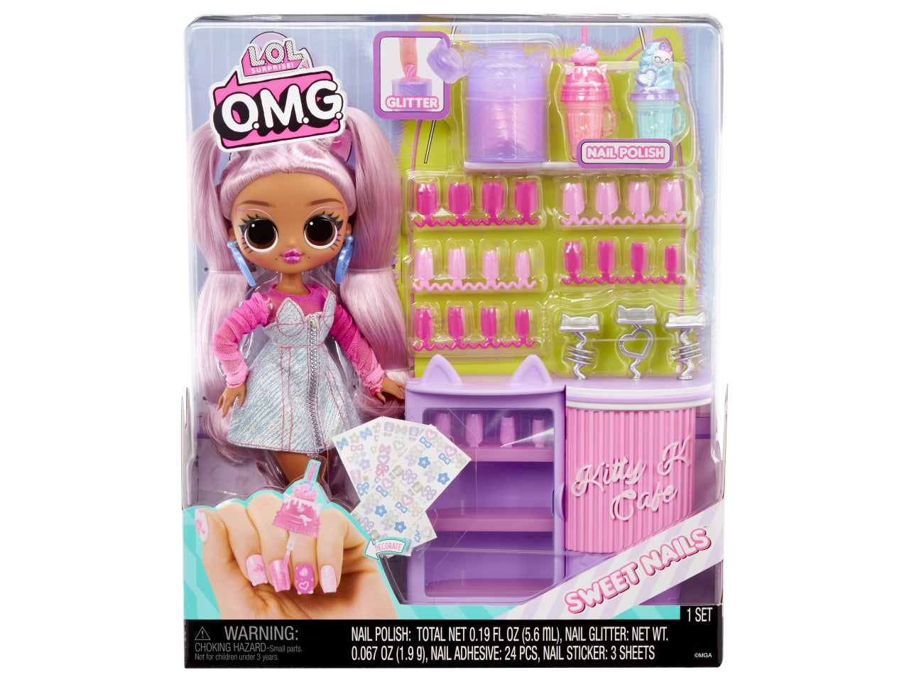 L.o.l. surprise omg sweet nails - kitty k café