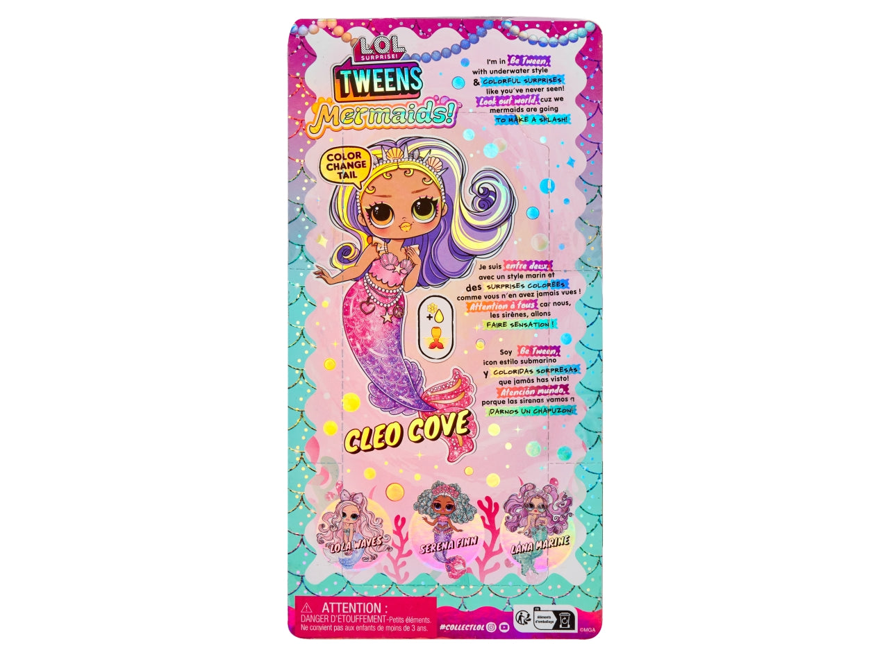 LOL Surprise Tweens Mermaid Doll Cleo Cove: Bambola Fashion Multicolor con Accessori, Gioco Unisex per Bambini 4+ | MGA Entertainment