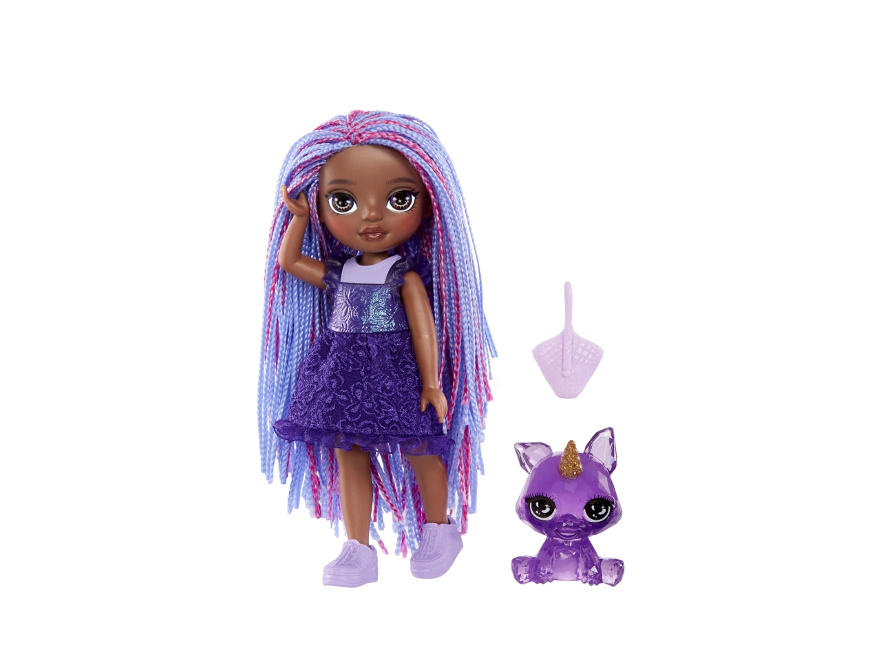 Rainbow High Littles Doll Indigo: Bambolina di 14 cm con Abiti e Accessori Rimovibili, Gioco Unisex per Bambini 4+ | MGA Entertainment