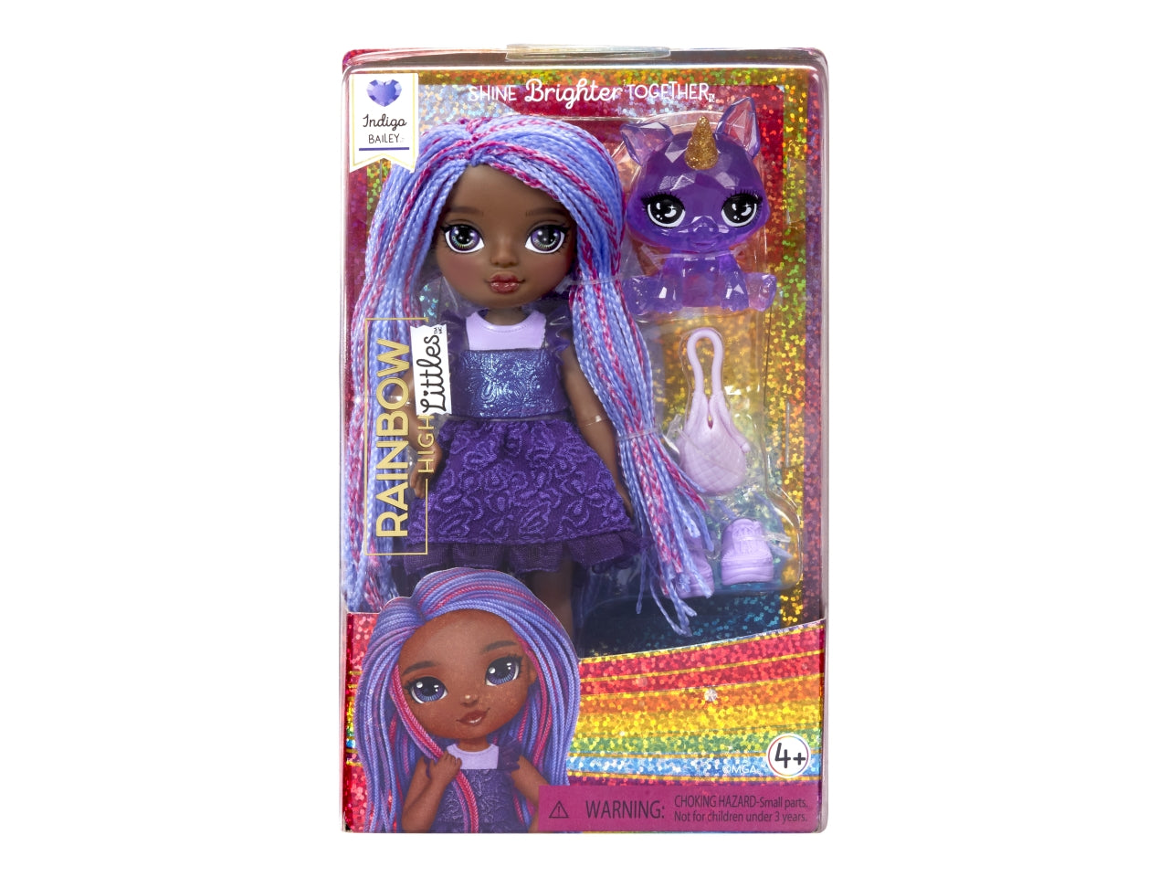 Rainbow High Littles Doll Indigo: Bambolina di 14 cm con Abiti e Accessori Rimovibili, Gioco Unisex per Bambini 4+ | MGA Entertainment