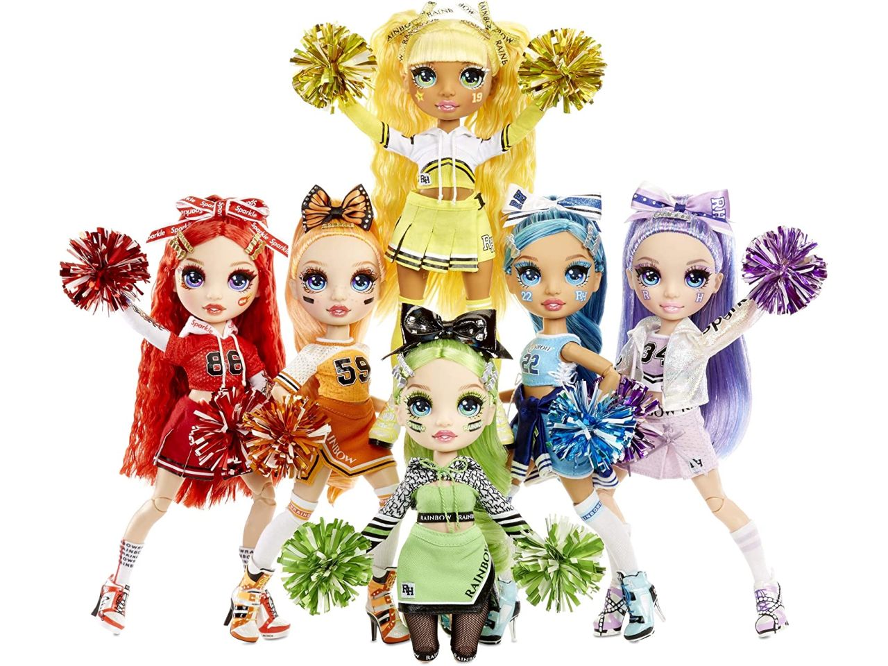 Fashion doll mga rainbow high cheer doll jade hunter