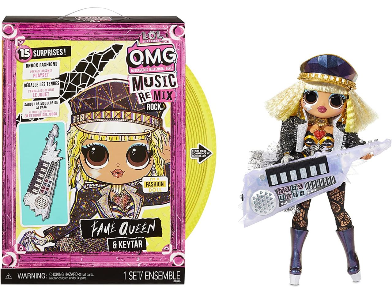 L.o.l. surprise omg remix rock fame queen keytar