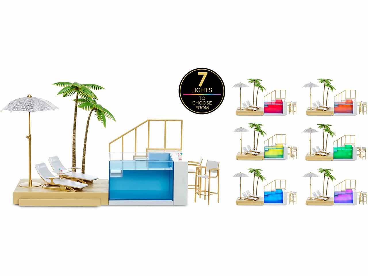 Rainbow high pool&beach club playset 578475
