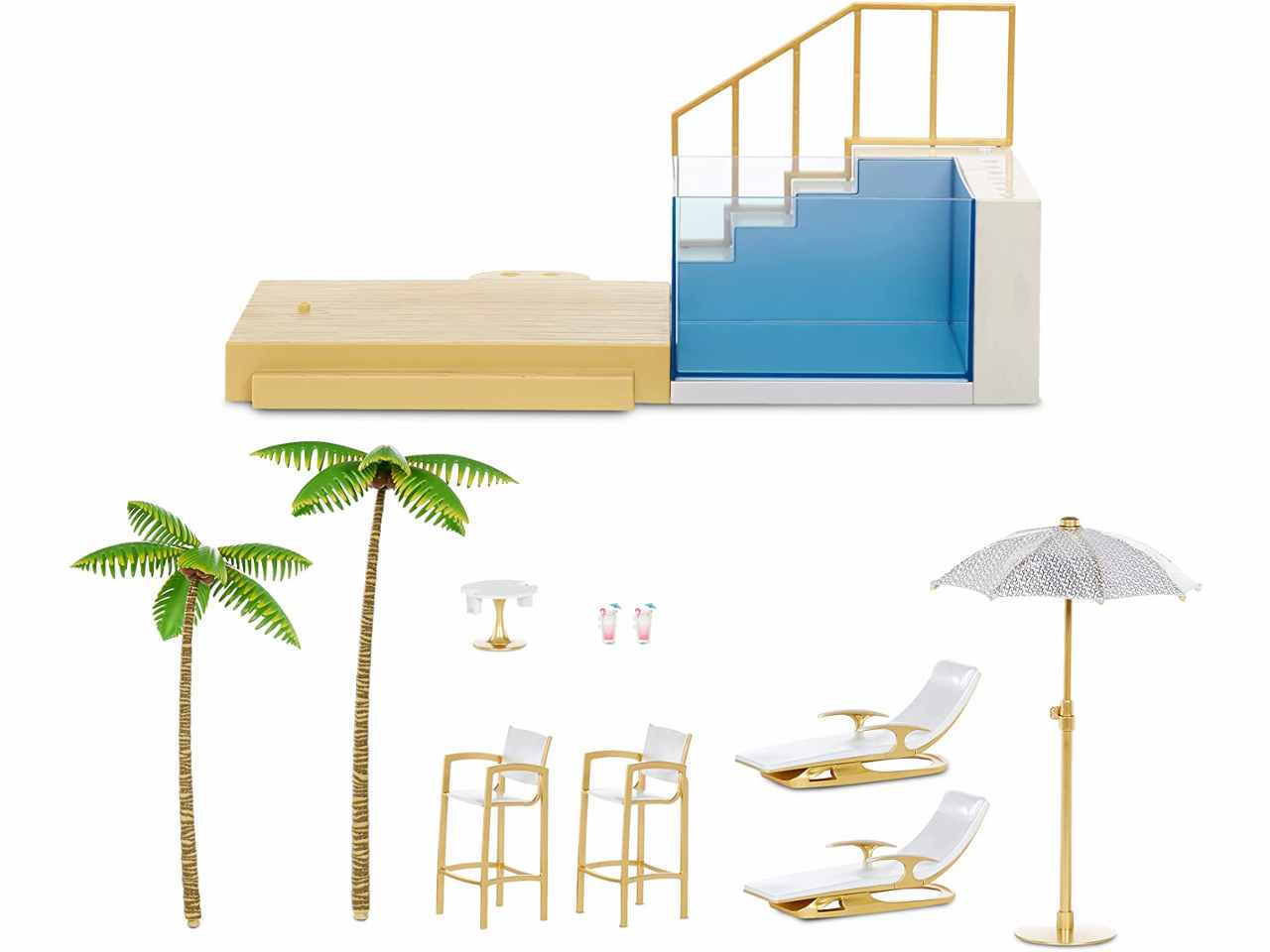 Rainbow high pool&beach club playset 578475