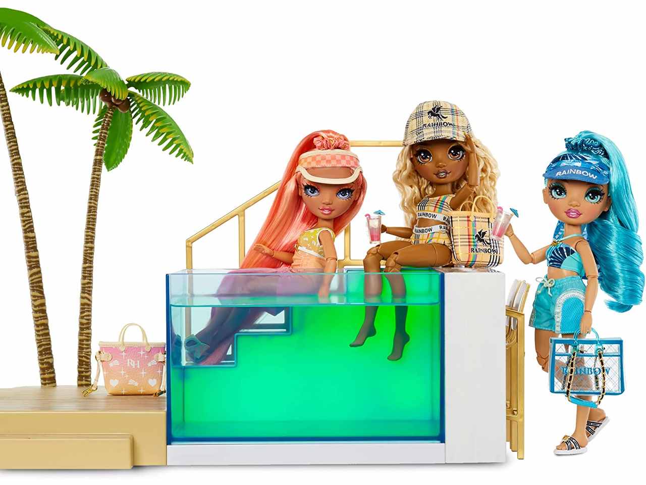 Rainbow high pool&beach club playset 578475