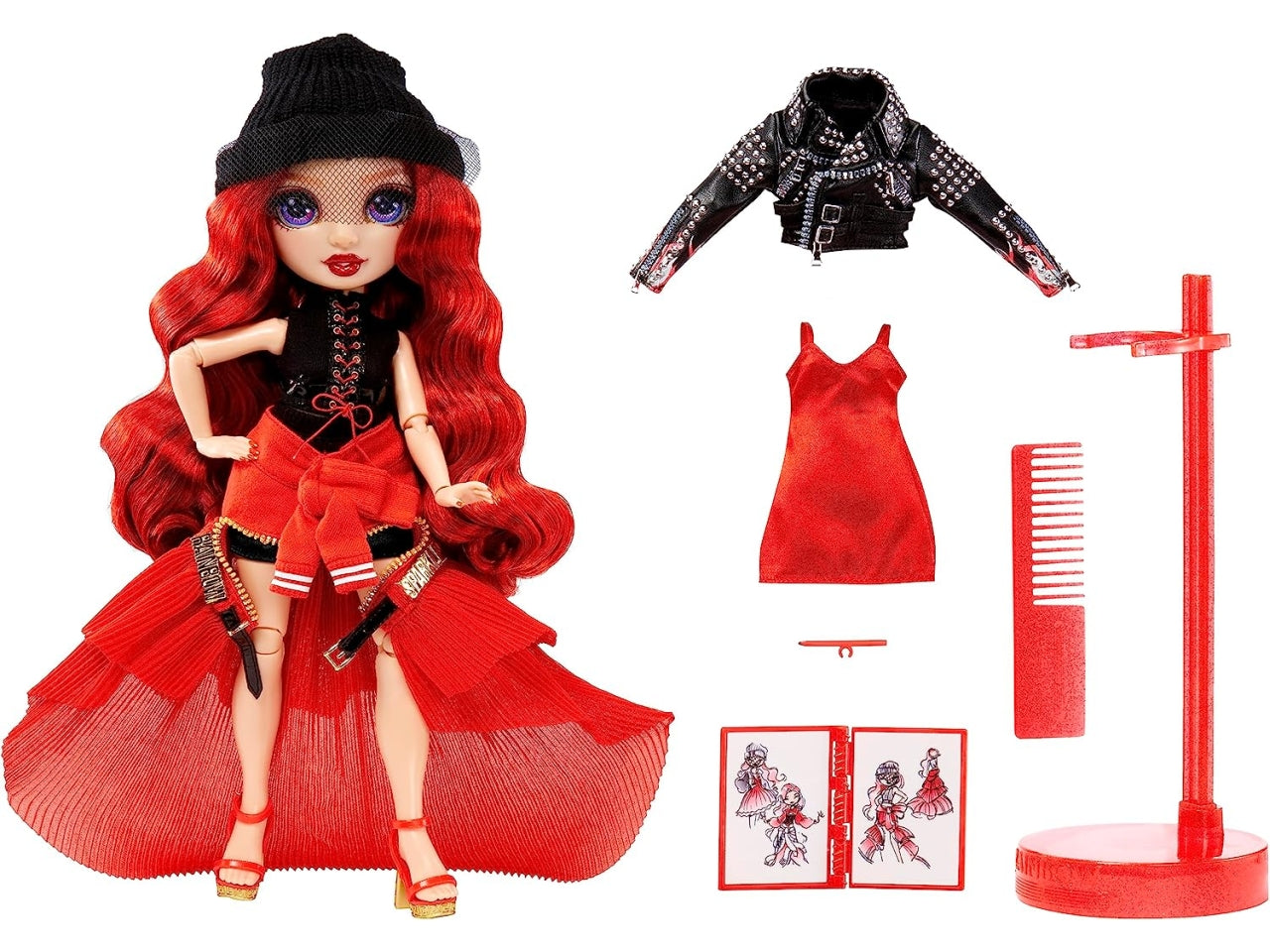 Rainbow high fantastic fashion doll - red