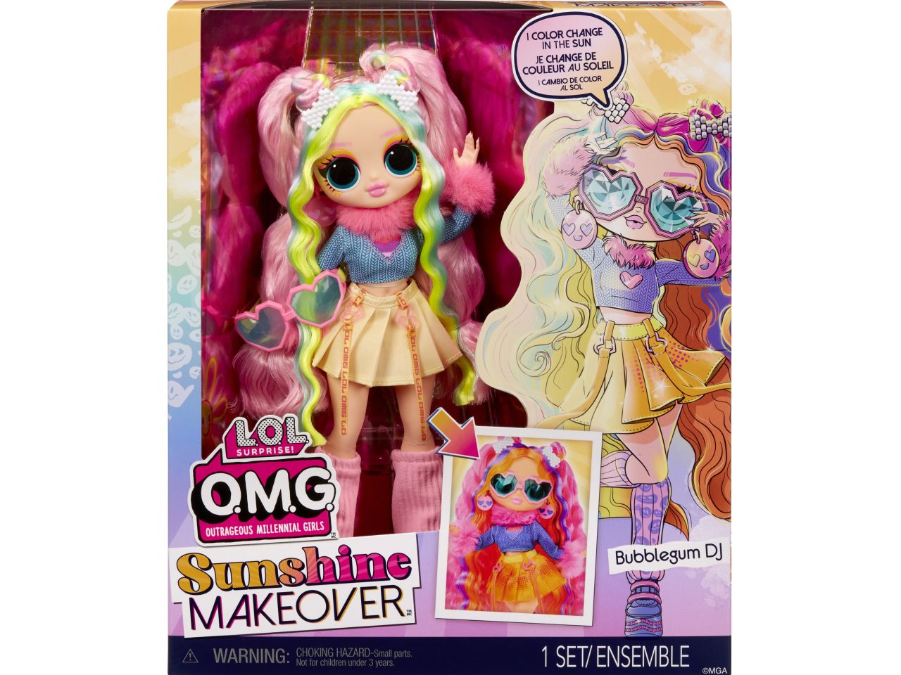L.o.l. surprise omg sunshine makeover bubblegum dj