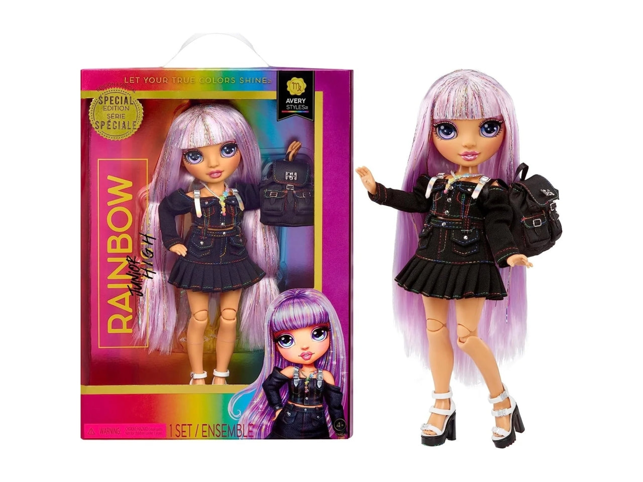 Rainbow high junior high special edition doll - avery styles rainbow