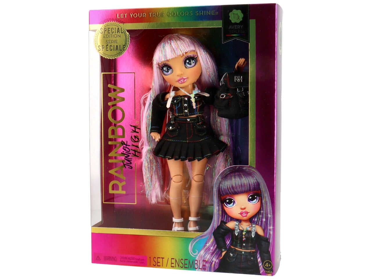 Rainbow high junior high special edition doll - avery styles rainbow