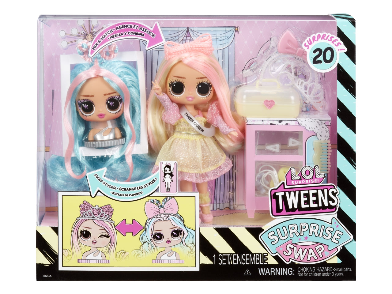 L.o.l. surprise tweens surprise swap fashion doll - braids -2 - waves winnie