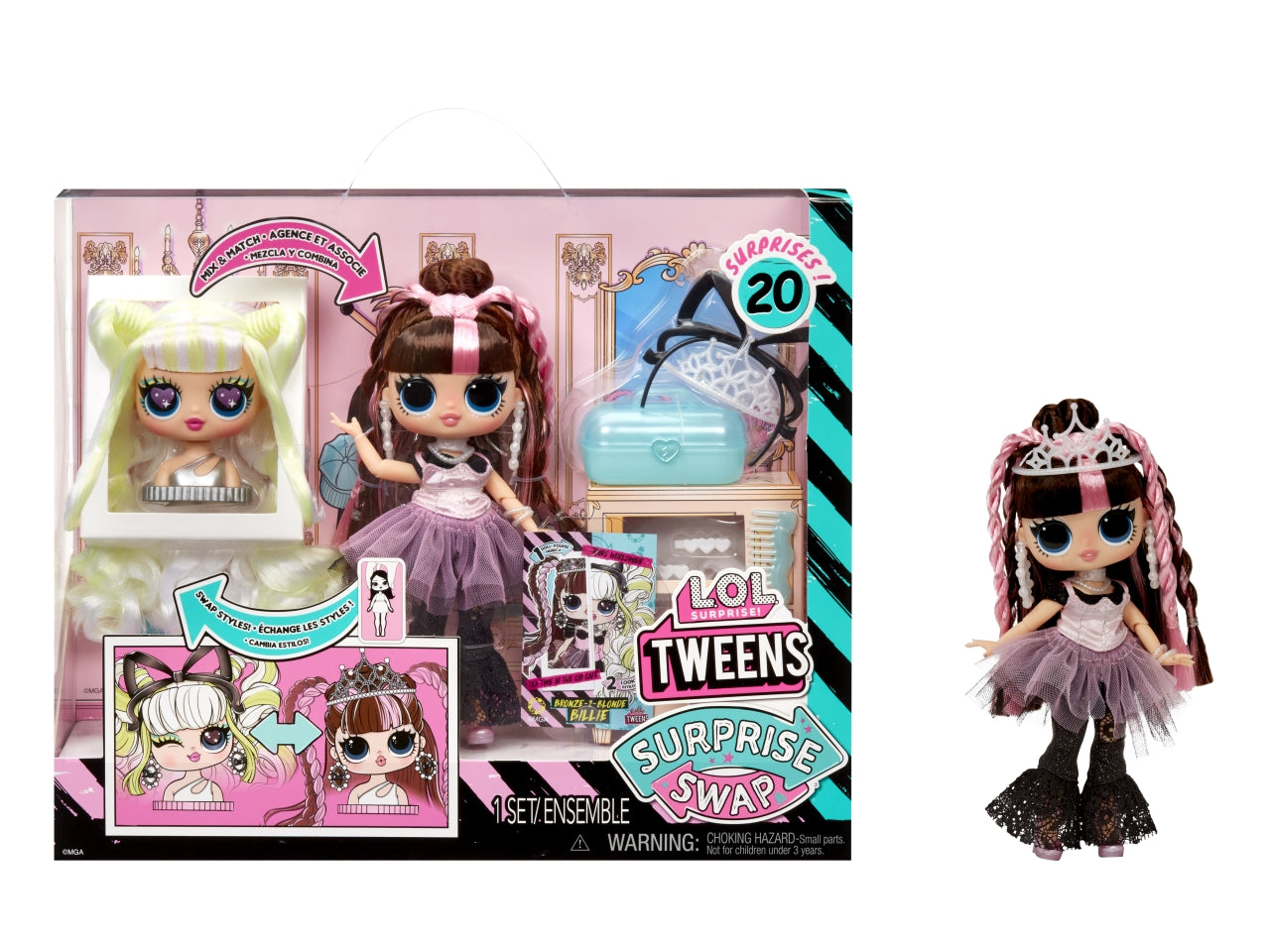 L.o.l. surprise tweens surprise swap fashion doll - bronze -2 - blonde billie
