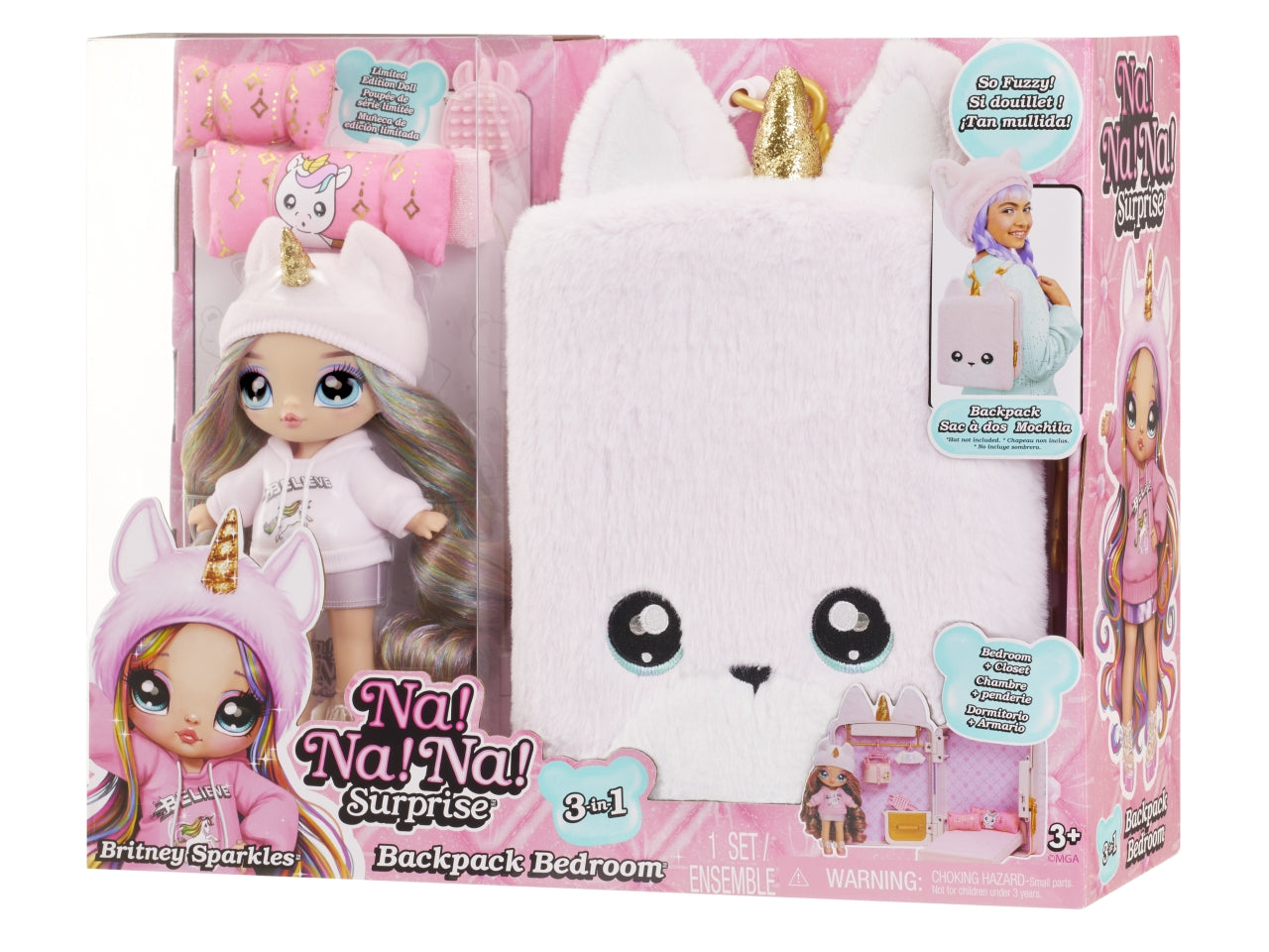 Na!na!na! surprise 3-in-1 backpack bedroom unicorn playset