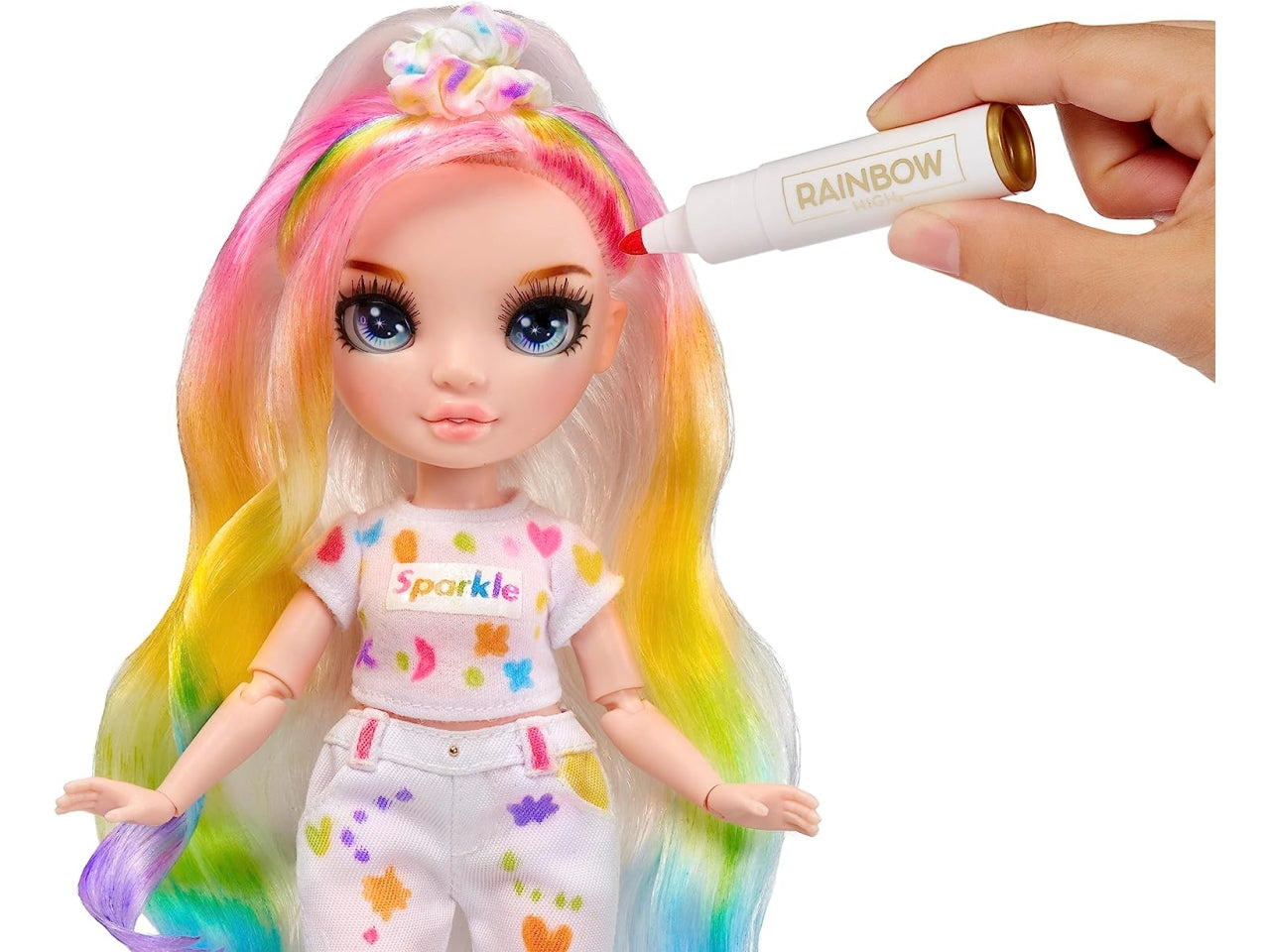 Rainbow high color & create fashion doll - blue eyes