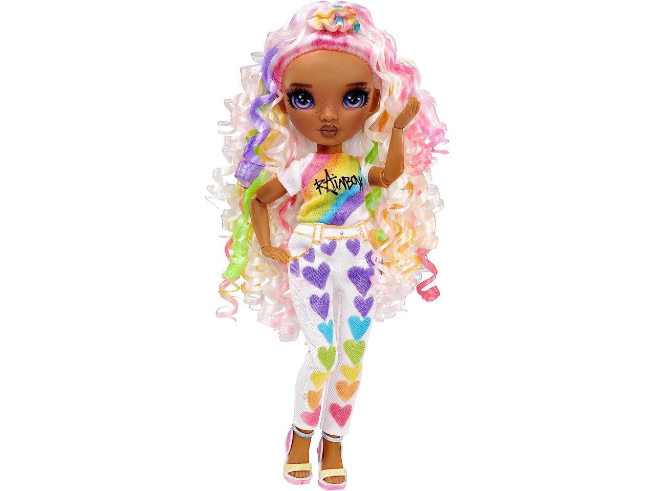 Rainbow high color & create fashion doll - purple eyes