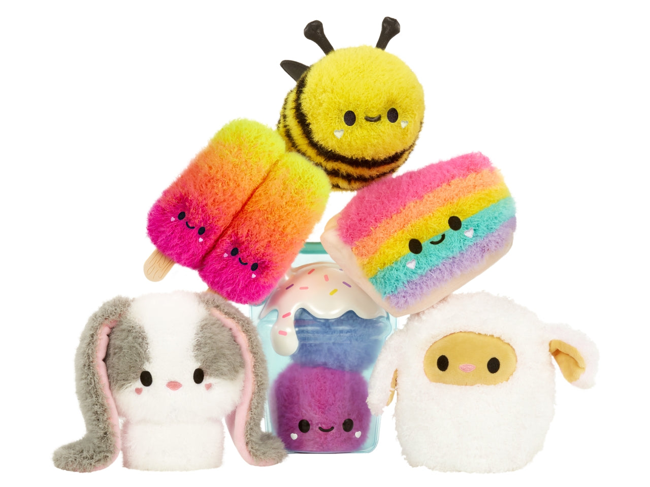 Fluffie Stuffiez Small Plush: Peluche Multicolor Super Coccolosi con Sorpresa, Gioco Unisex per Bambini 4+ | MGA Entertainment