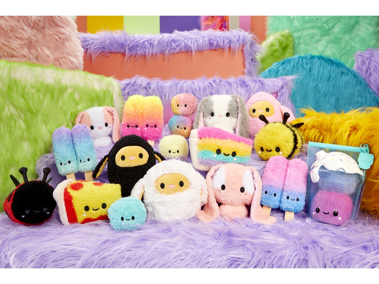 Fluffie Stuffiez Small Plush: Peluche Multicolor Super Coccolosi con Sorpresa, Gioco Unisex per Bambini 4+ | MGA Entertainment