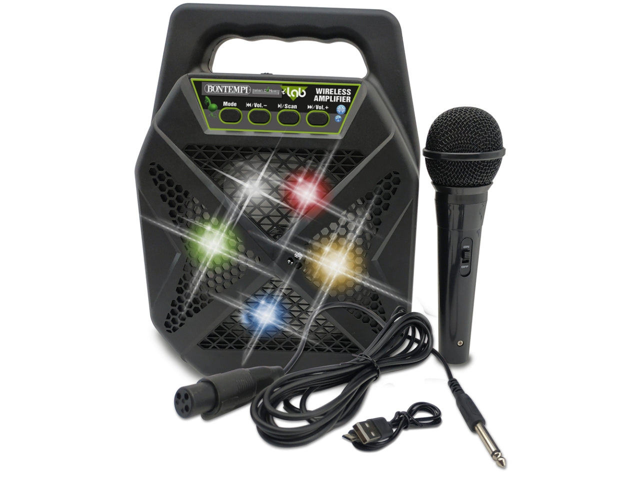 Amplificatore wireless con microfono