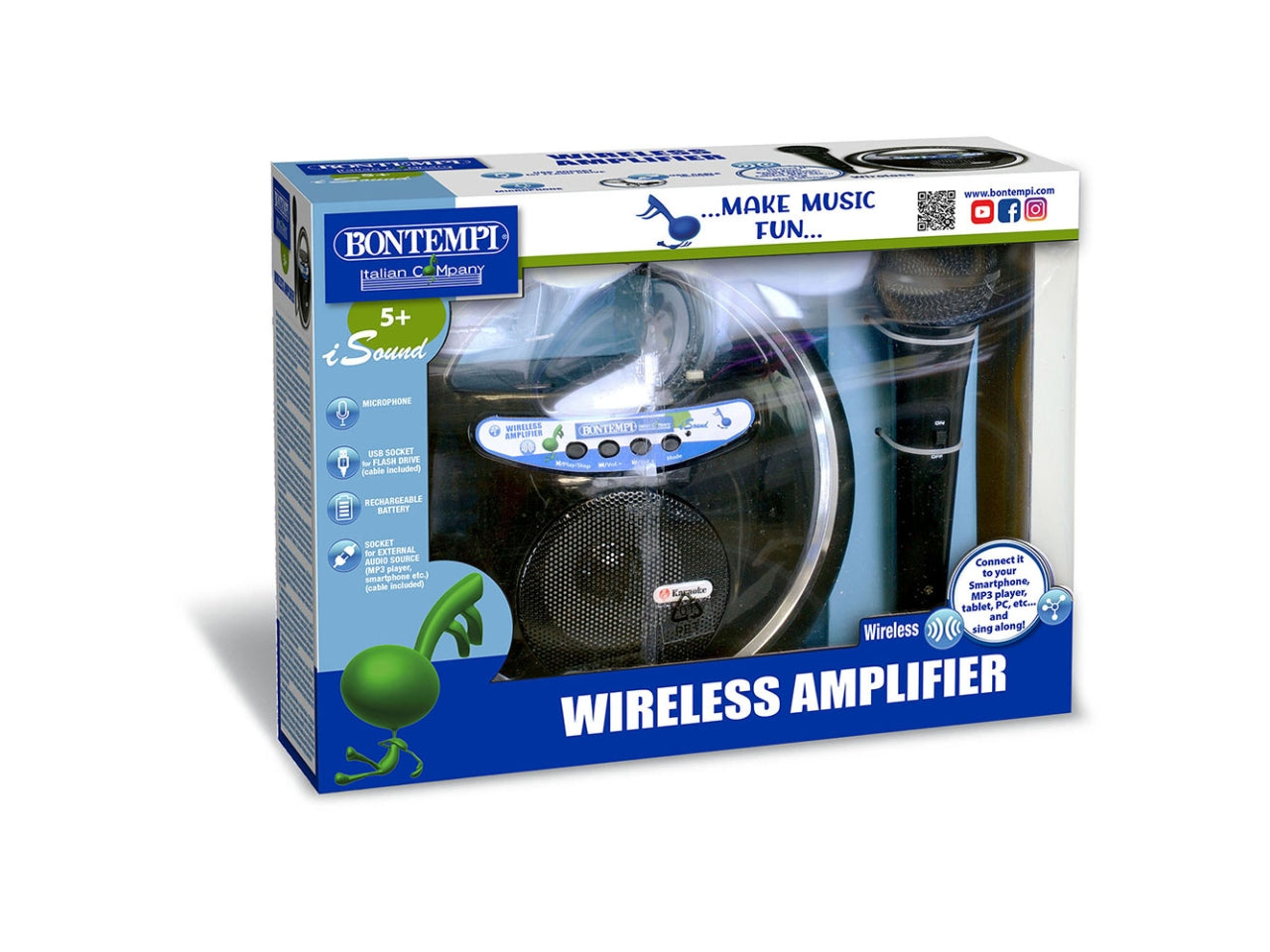 Amplificatore wireless con microfono a condensatore