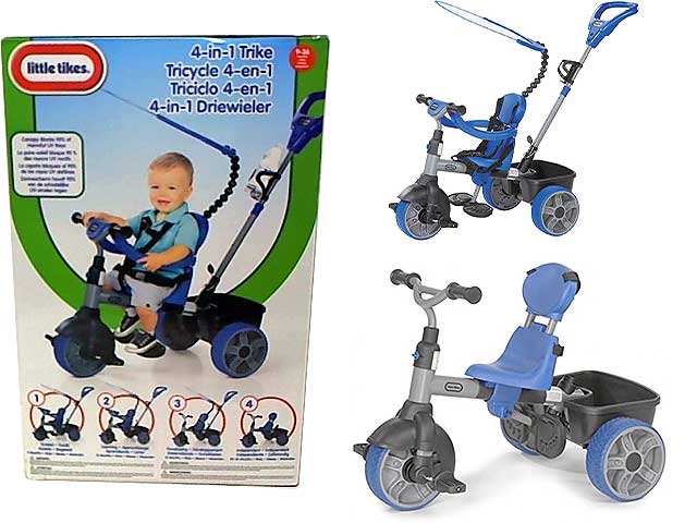Little tikes triciclo celeste 4-in-1 634314