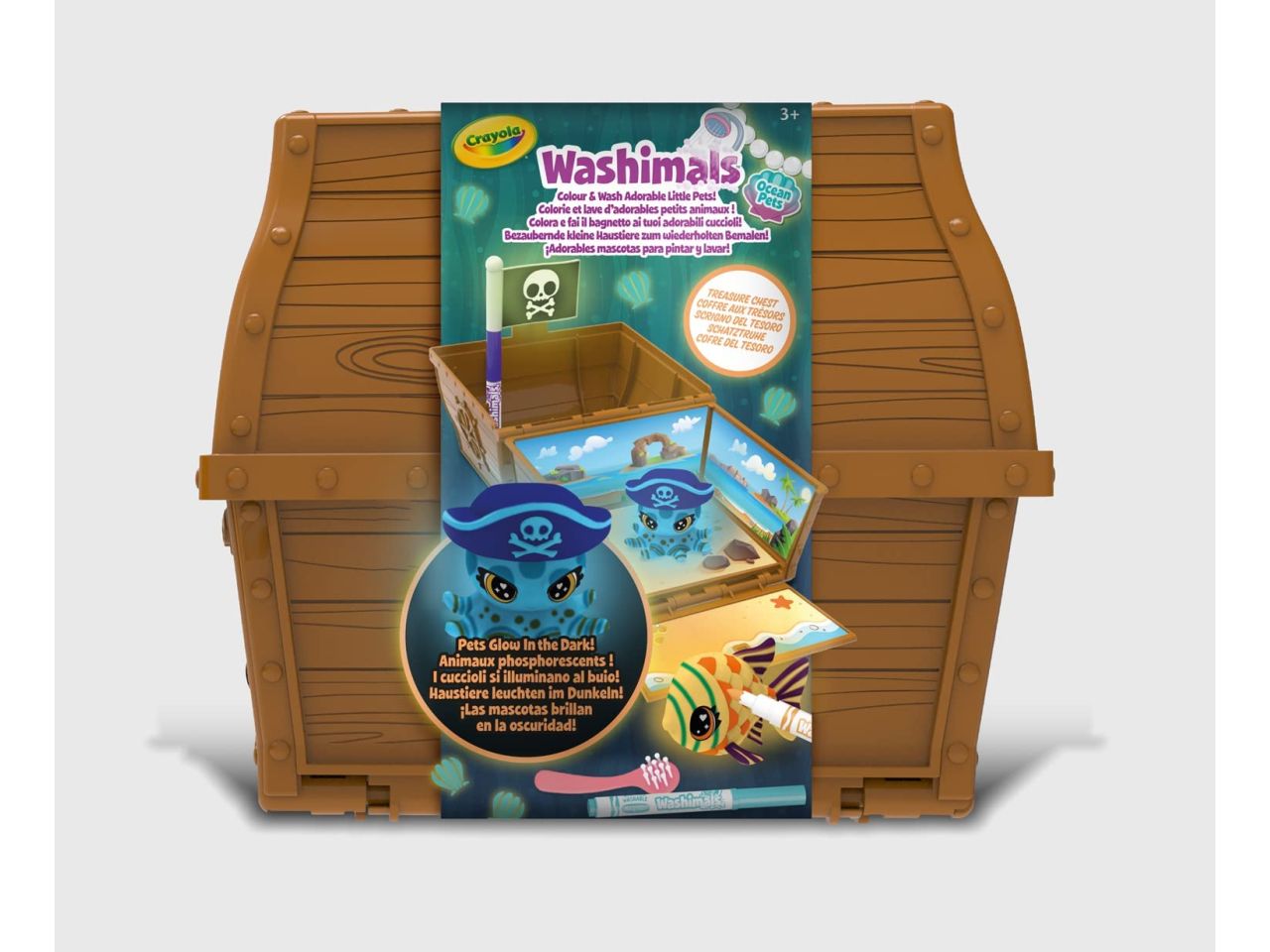 Washimals Pets Ocean Glow Crayola Scrigno del Tesoro