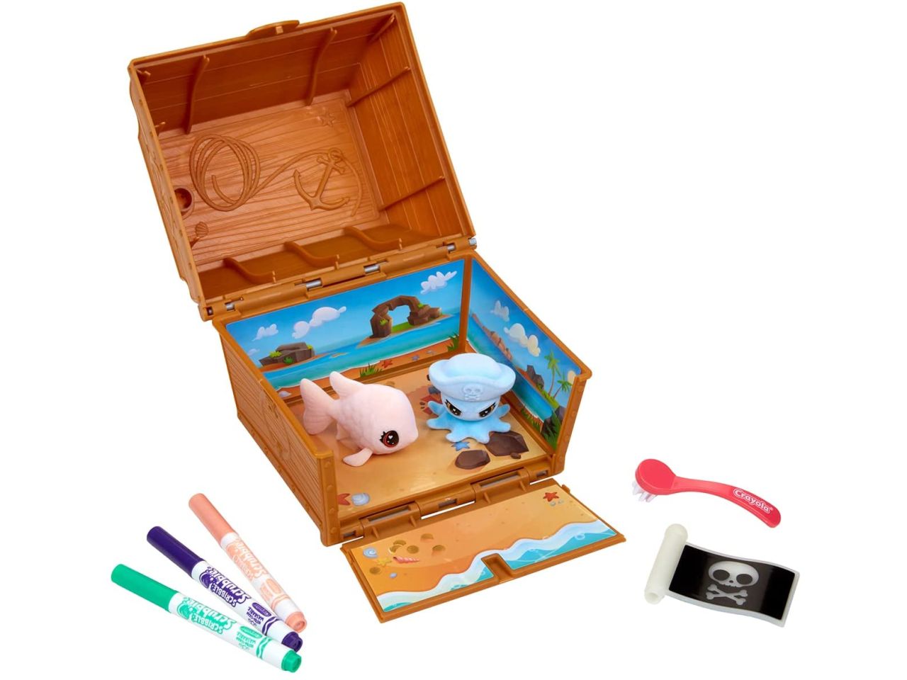 Washimals Pets Ocean Glow Crayola Scrigno del Tesoro