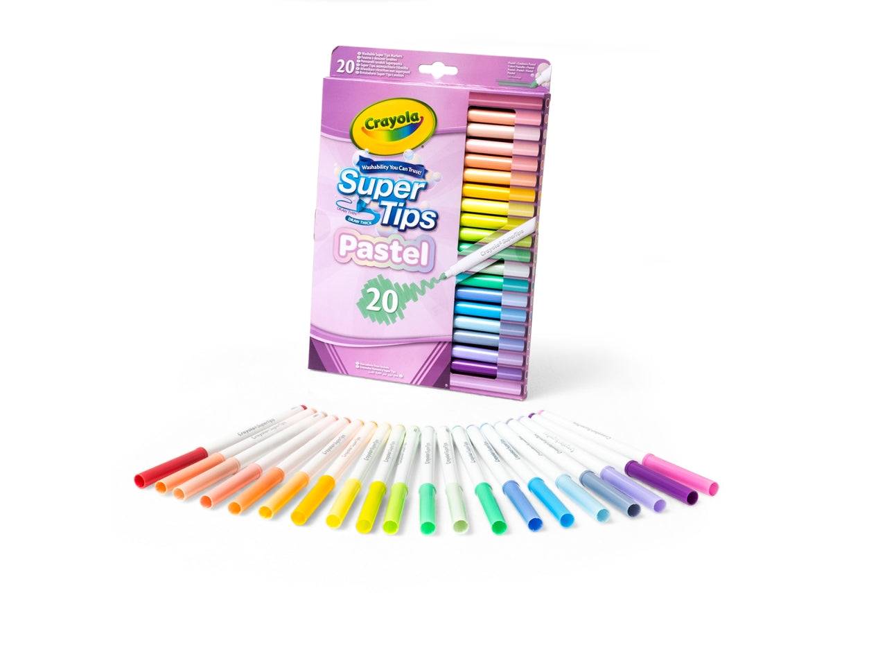 Pennarelli Lavabili Crayola Pastel Super Tips