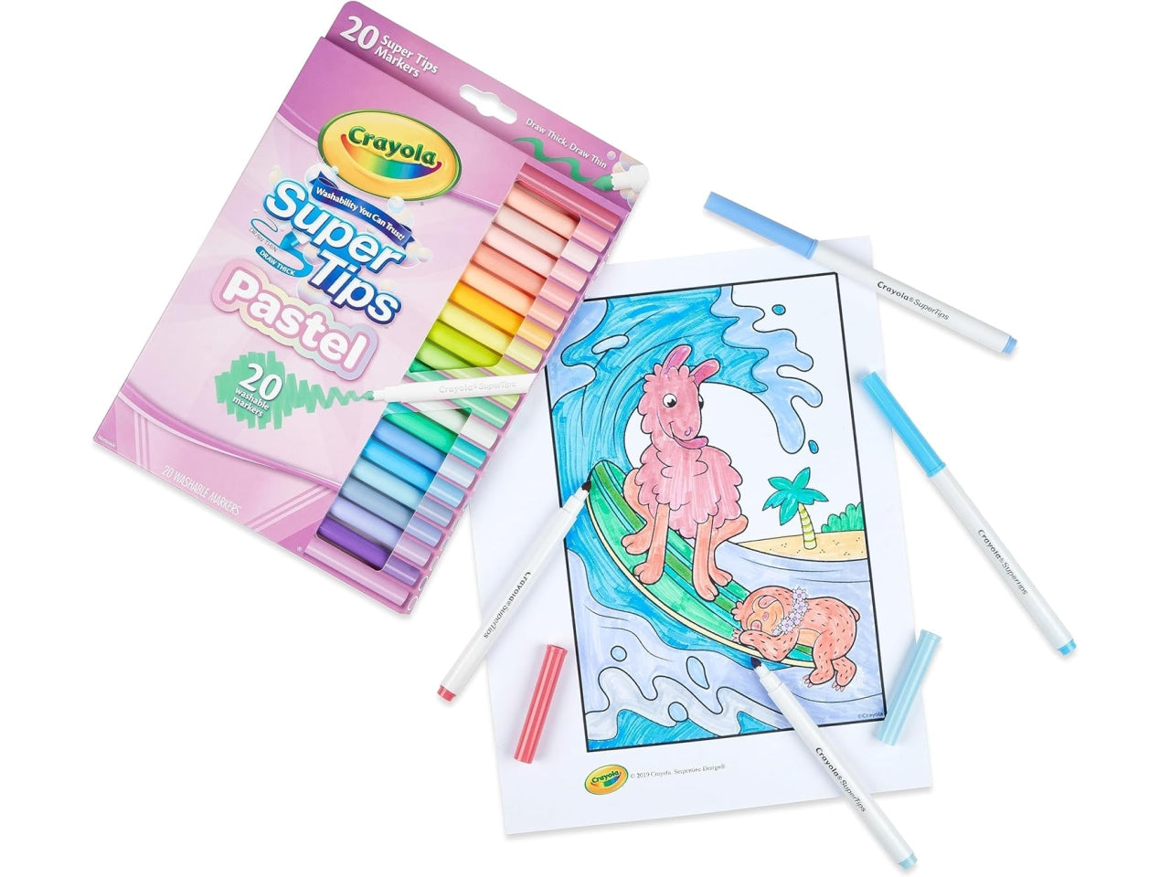 Pennarelli Lavabili Crayola Pastel Super Tips