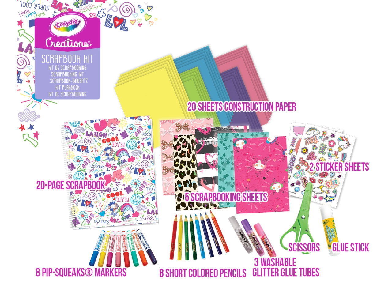 Set Crea il tuo Album Scrapbook Crayola Creation