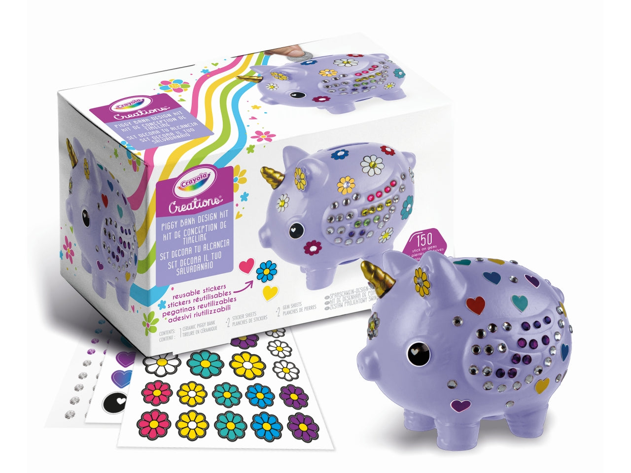 Crayola set decora il tuo salvadanaio creations