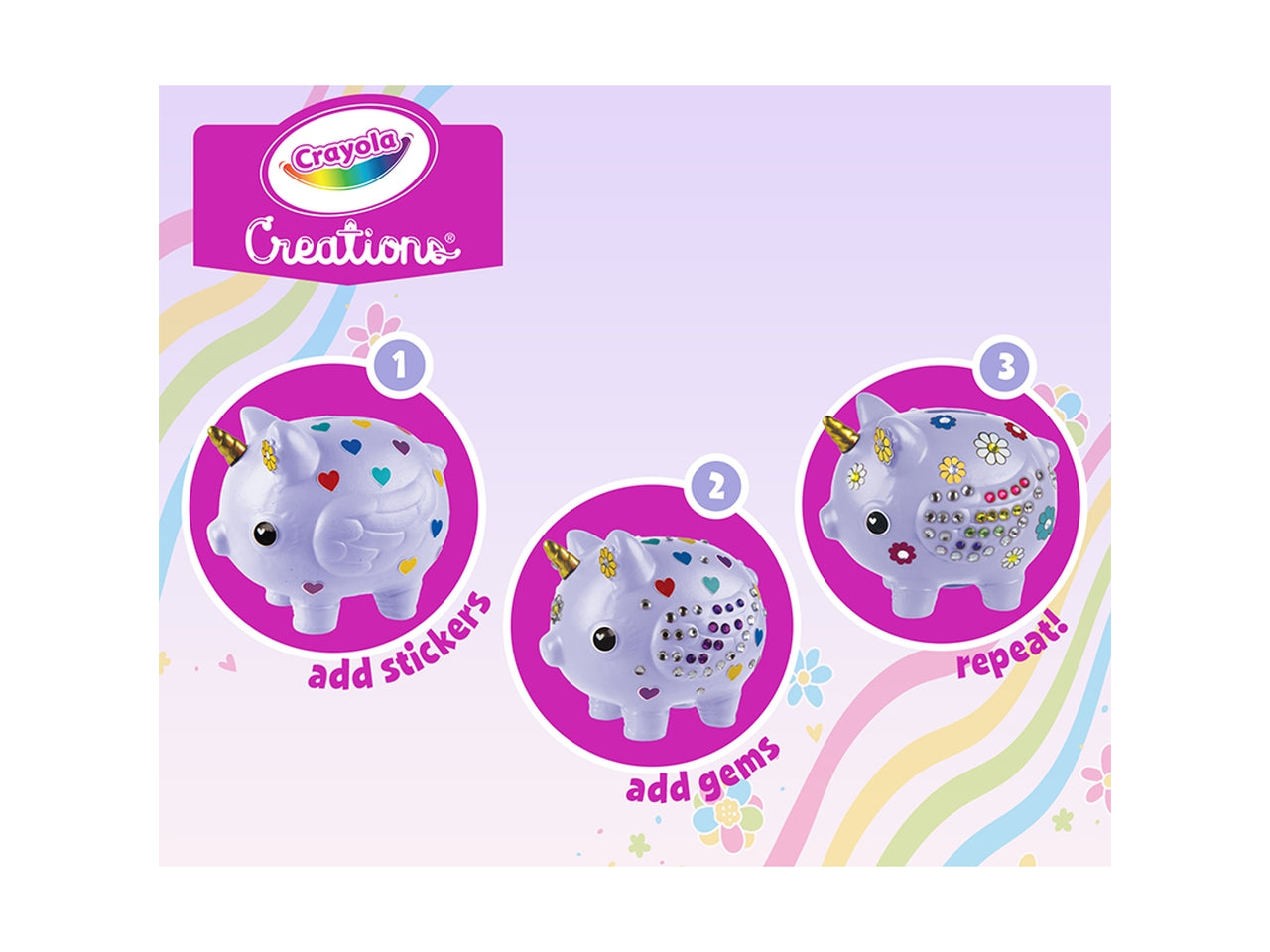 Crayola set decora il tuo salvadanaio creations