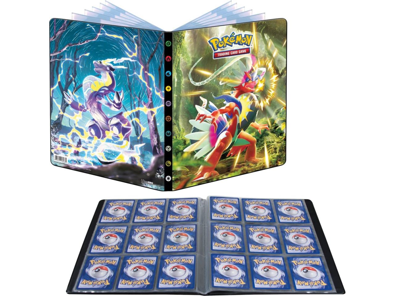 Ultra Pro Raccoglitore Pokémon Scarlatto e Violetto Album portacarte da 9 tasche e 14 pagine - Game Vision