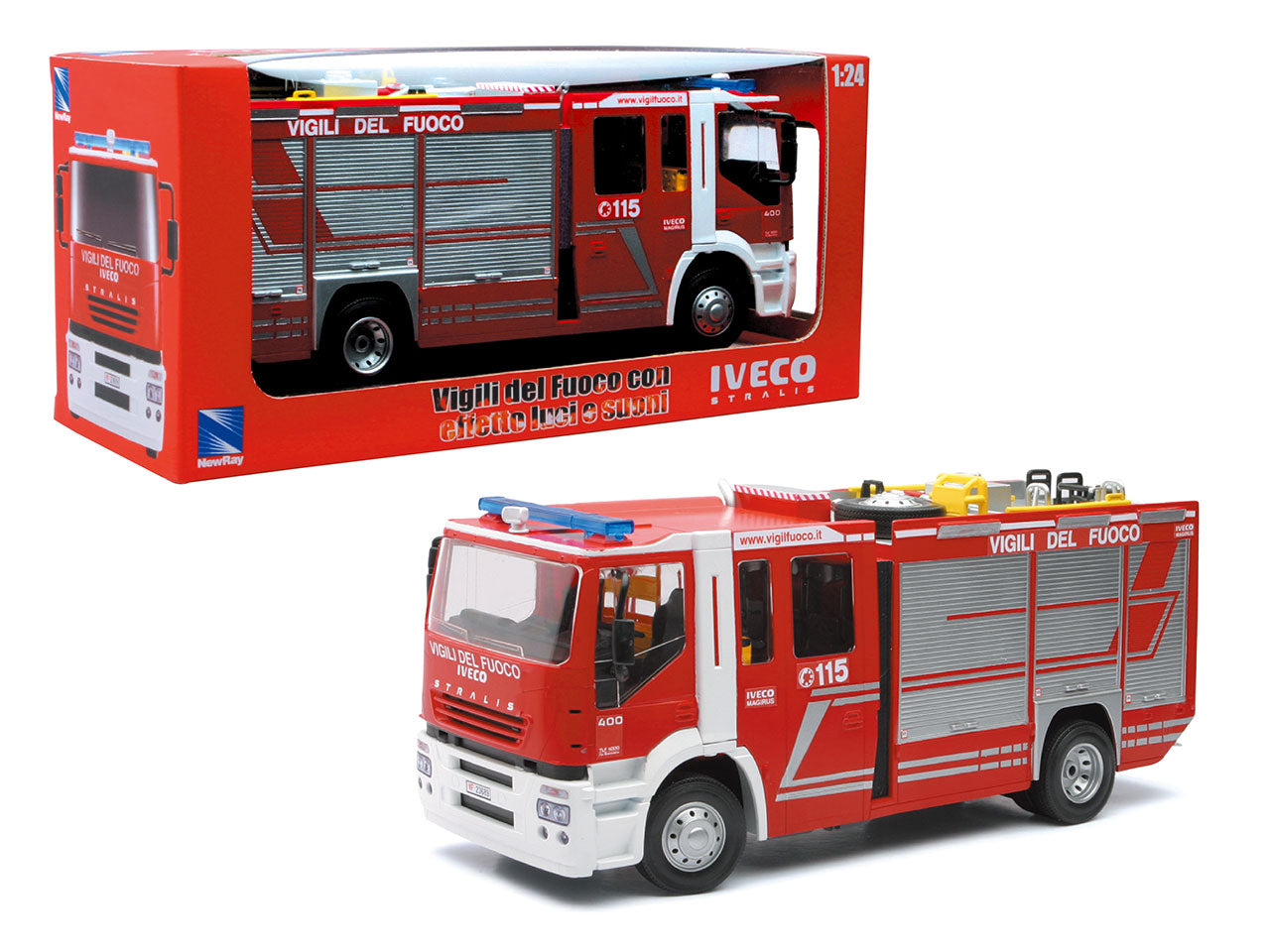 Iveco vigili del fuoco scala 1:24