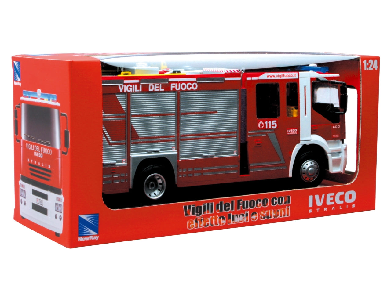 Iveco vigili del fuoco scala 1:24