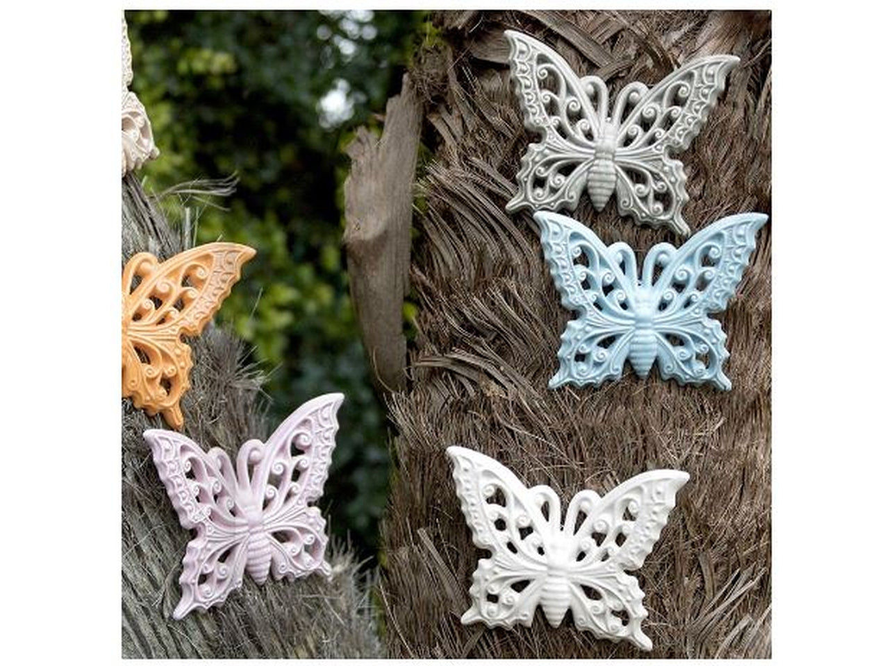 Farfalla 7cm con magnete arancio