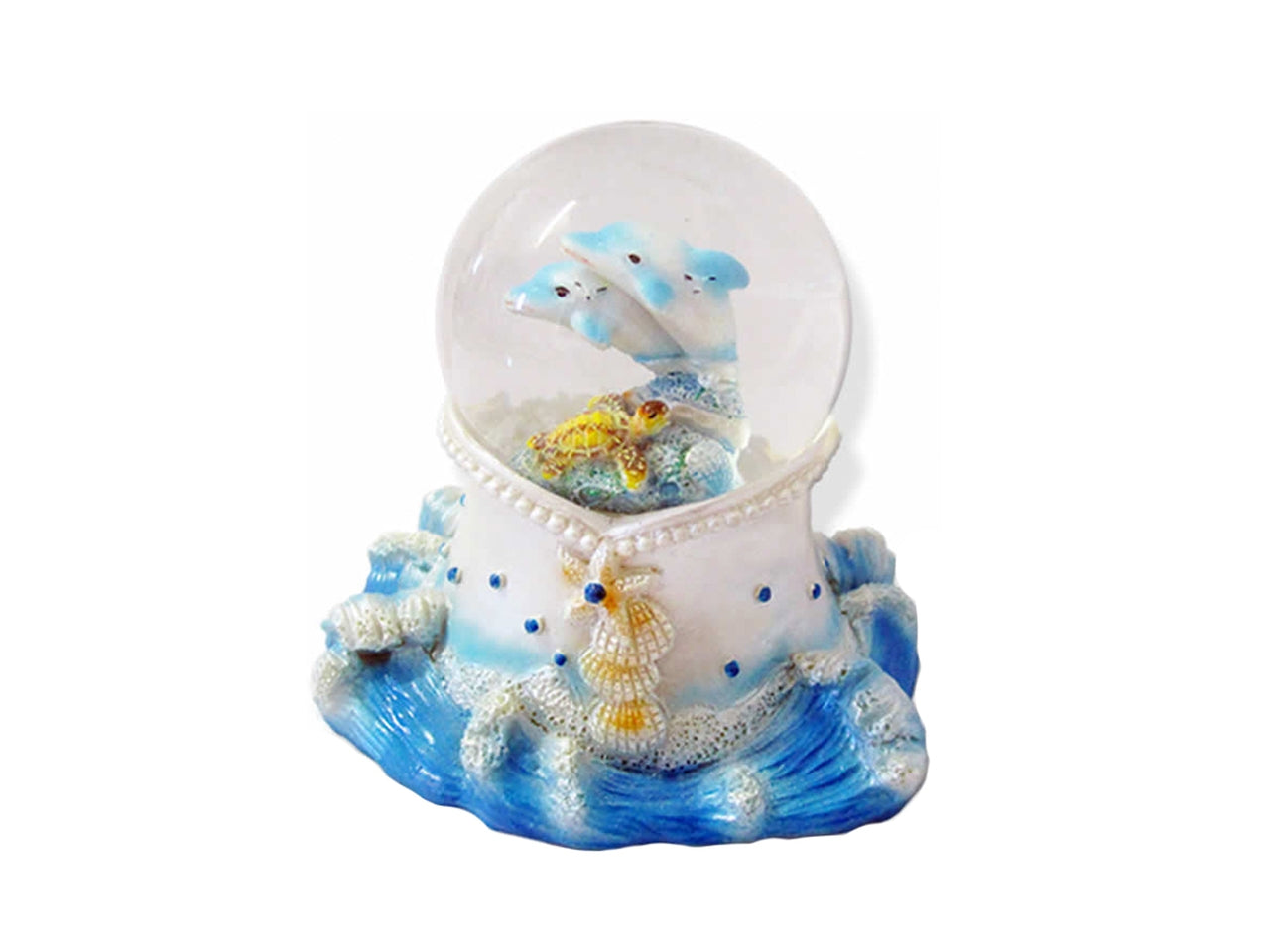 Ampolla piccola delfini h.7,5x7cm