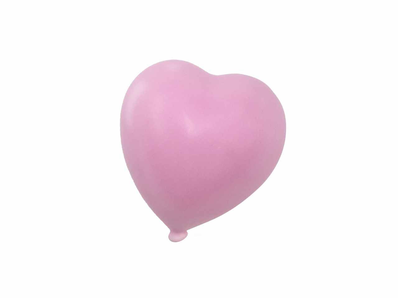 Cuore matte rosa 7,5cm