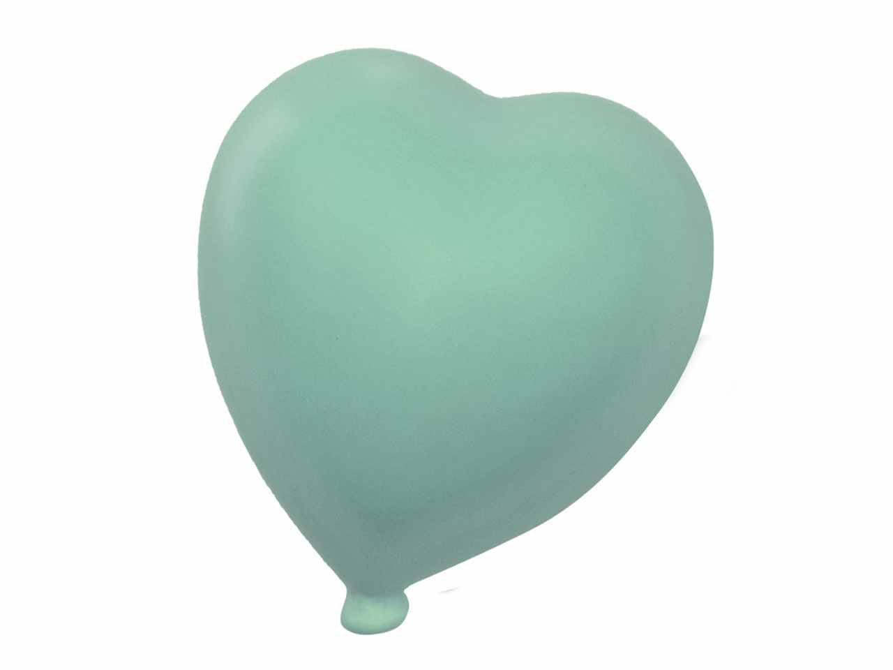 Cuore matte verde 12cm