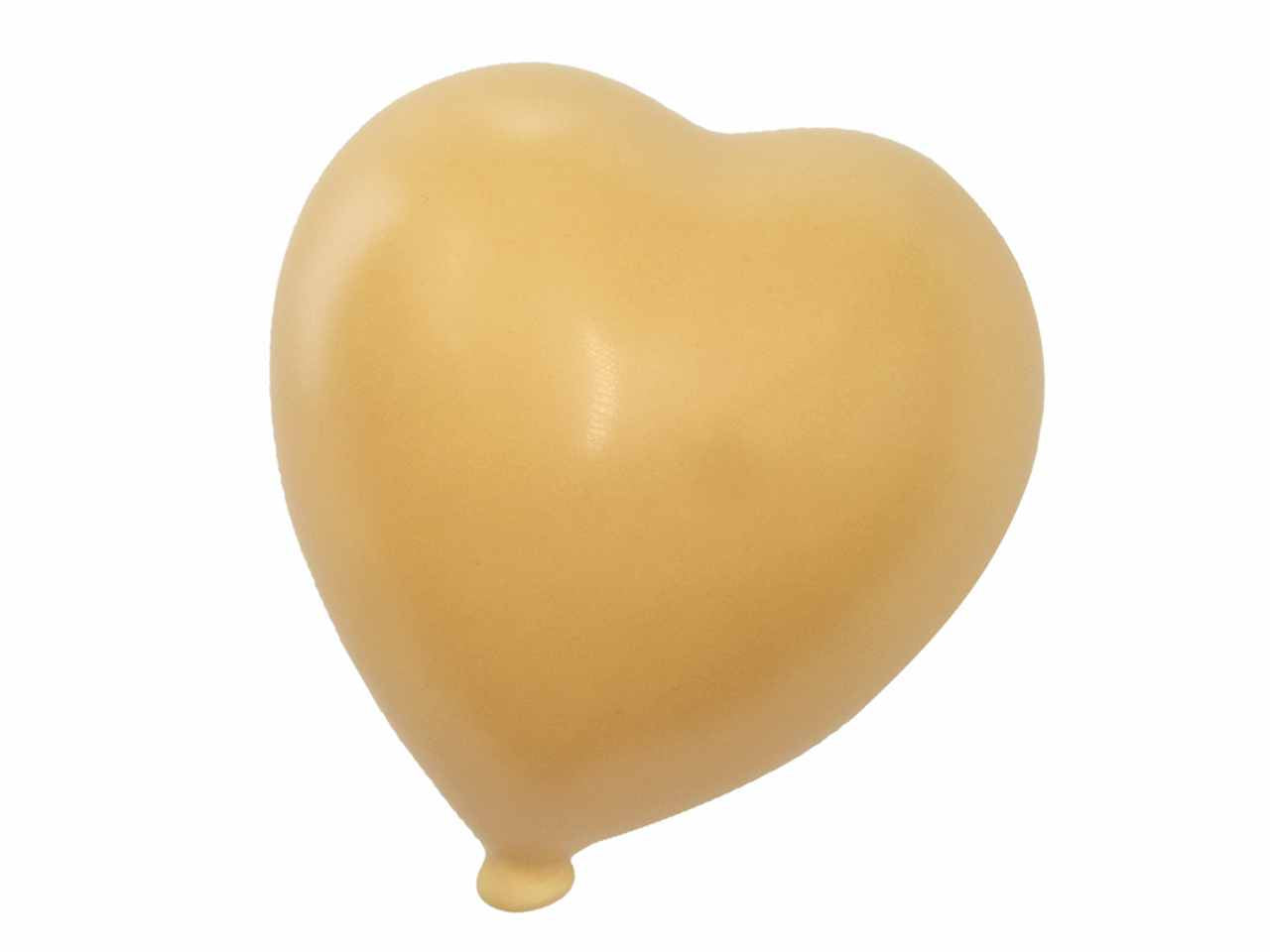 Cuore matte giallo 12cm