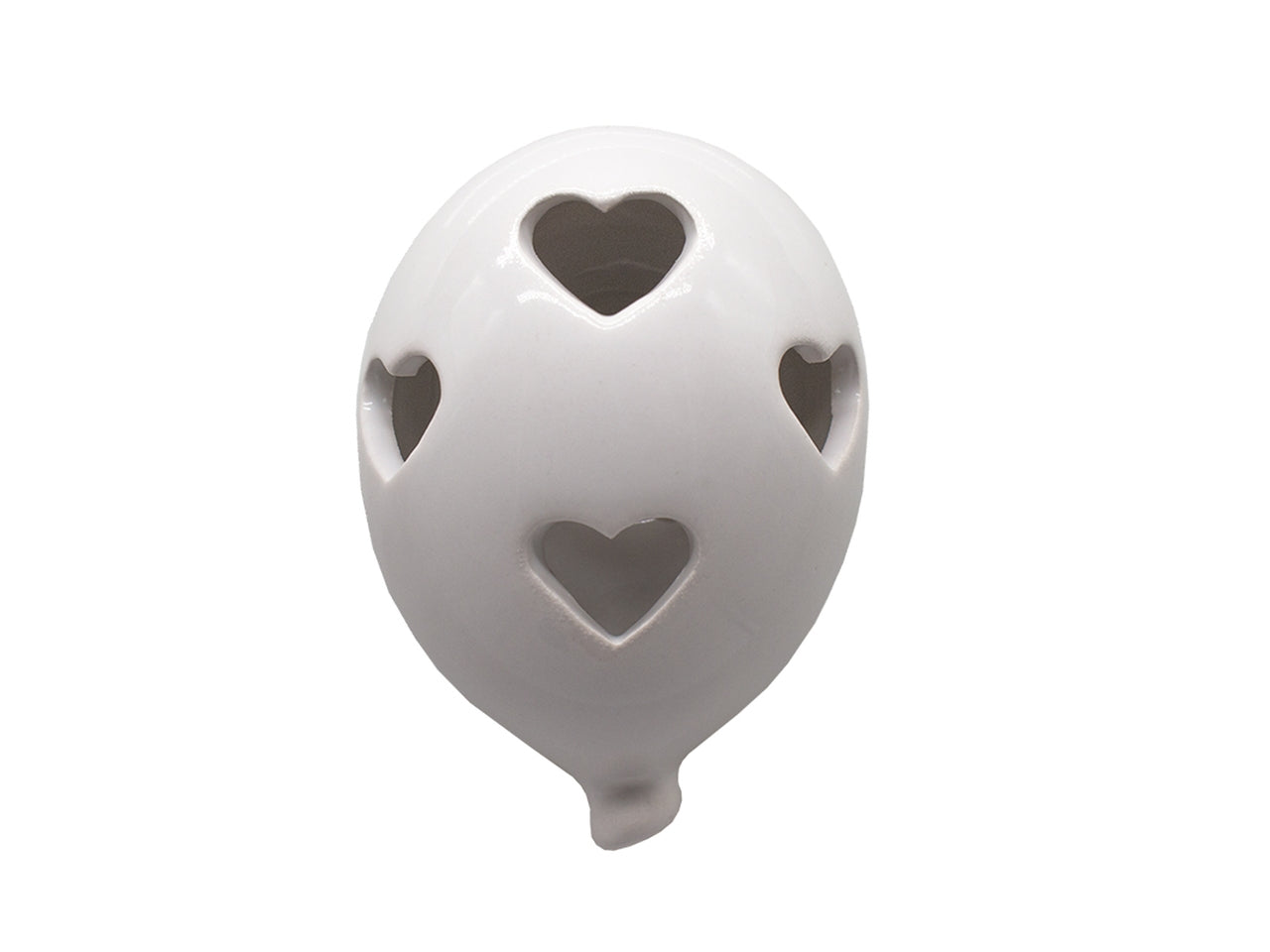 Palloncino magnete traforato h.8cm colore bianco