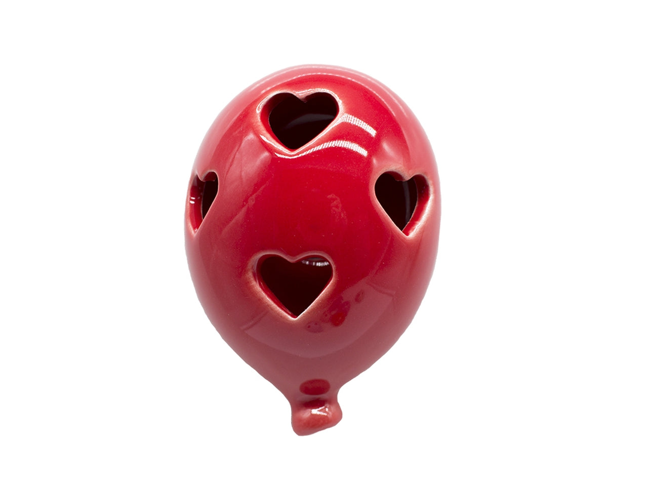 Palloncino magnete traforato h.8cm colore rosso
