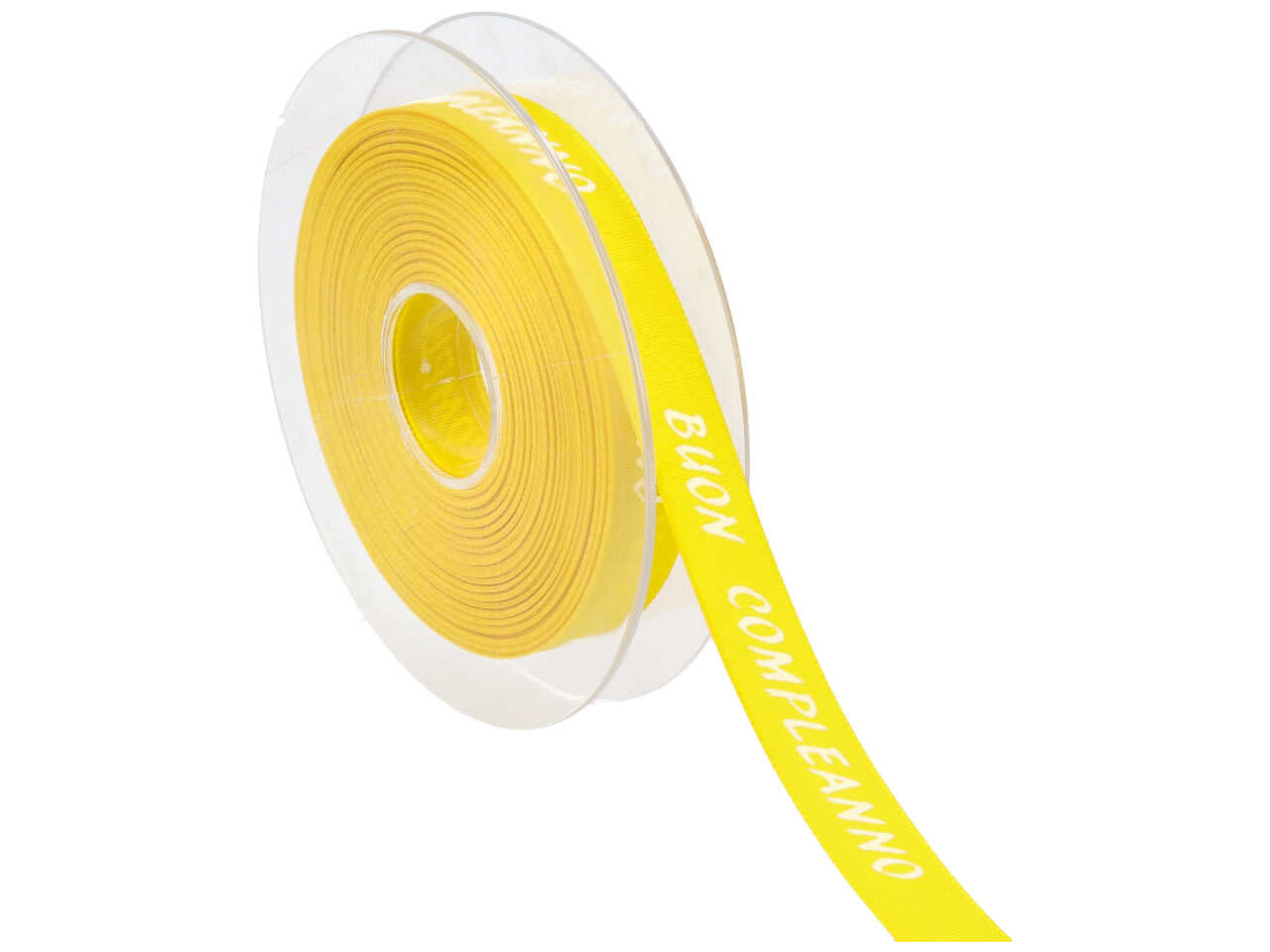 Nastro b.compleanno 15mmx20mt giallo bncp1585