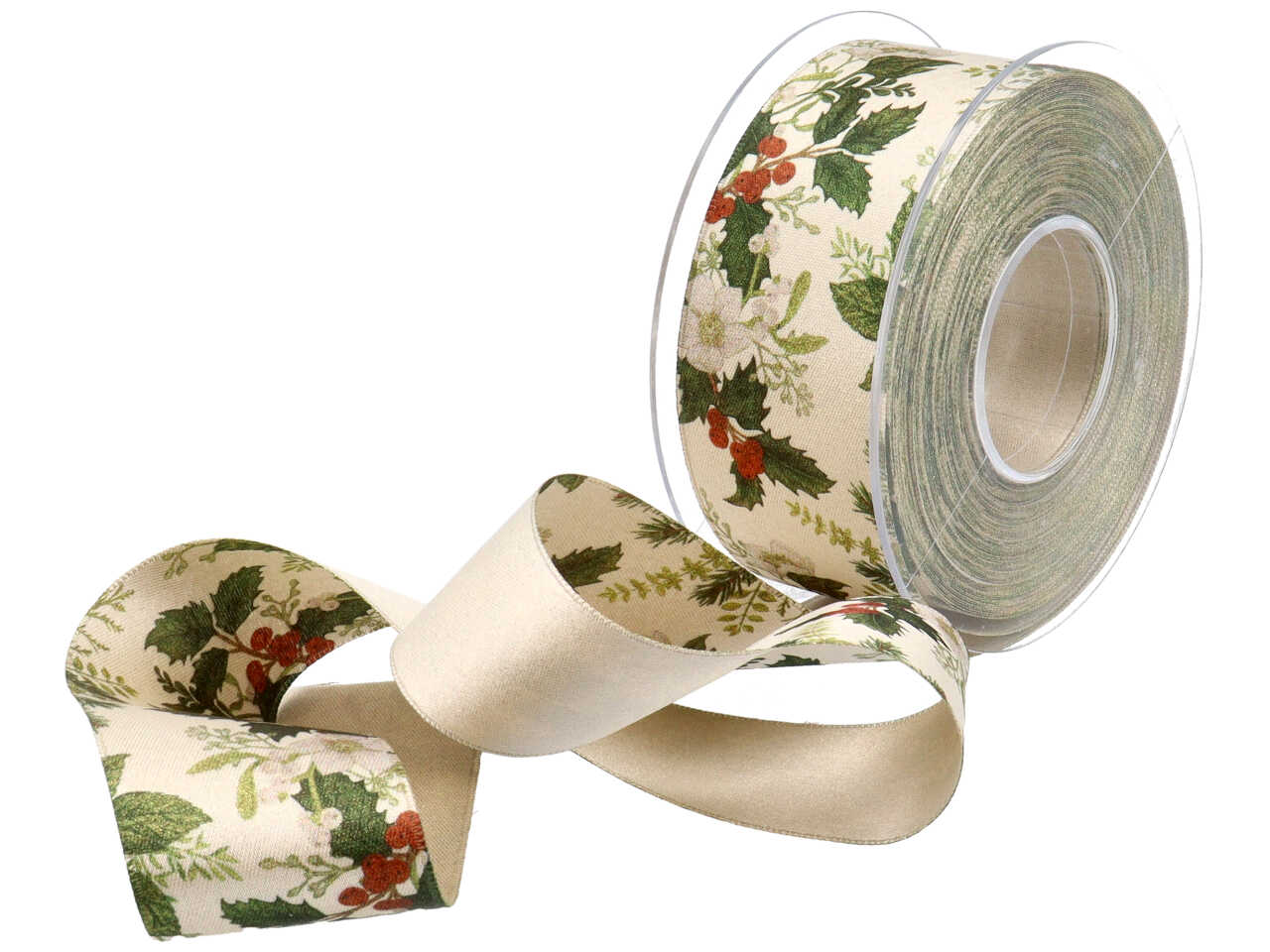 Nastro elleboro 40mmx15mt panna e oro