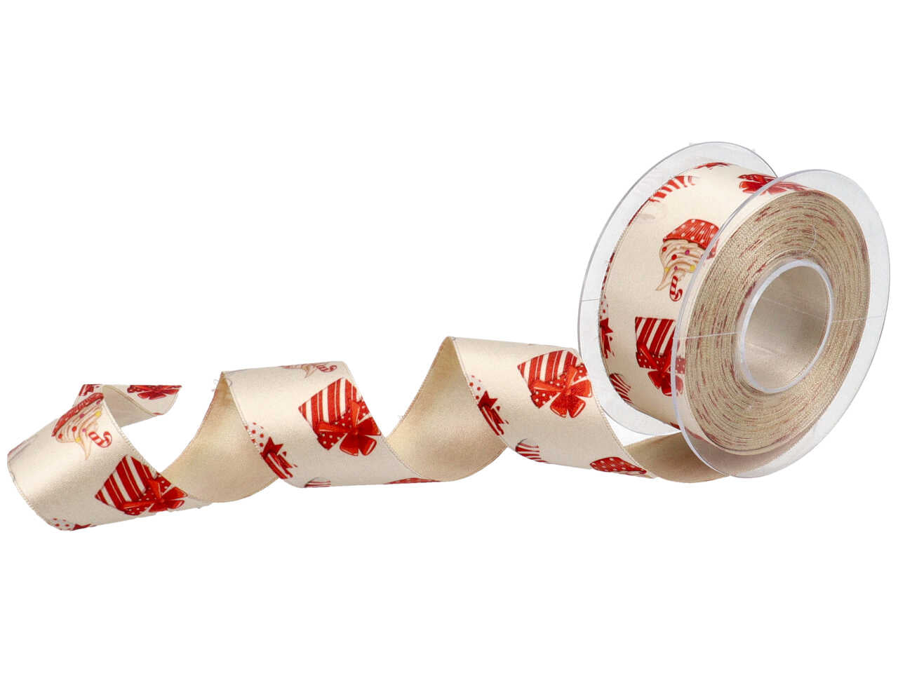 Nastro sweet xmas prezioso oro 40mmx15mt panna e oro