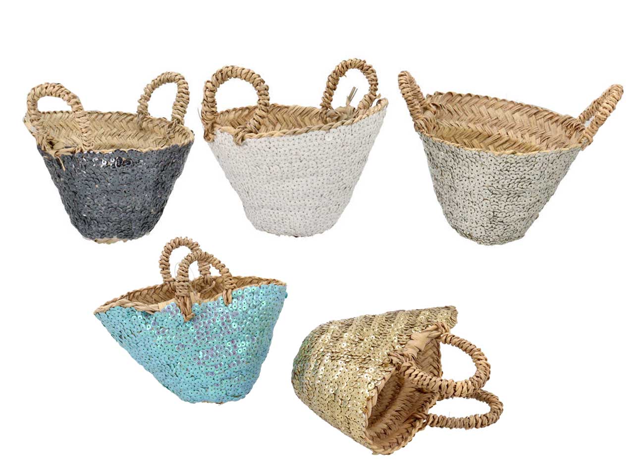 Cesta mini con paillettes