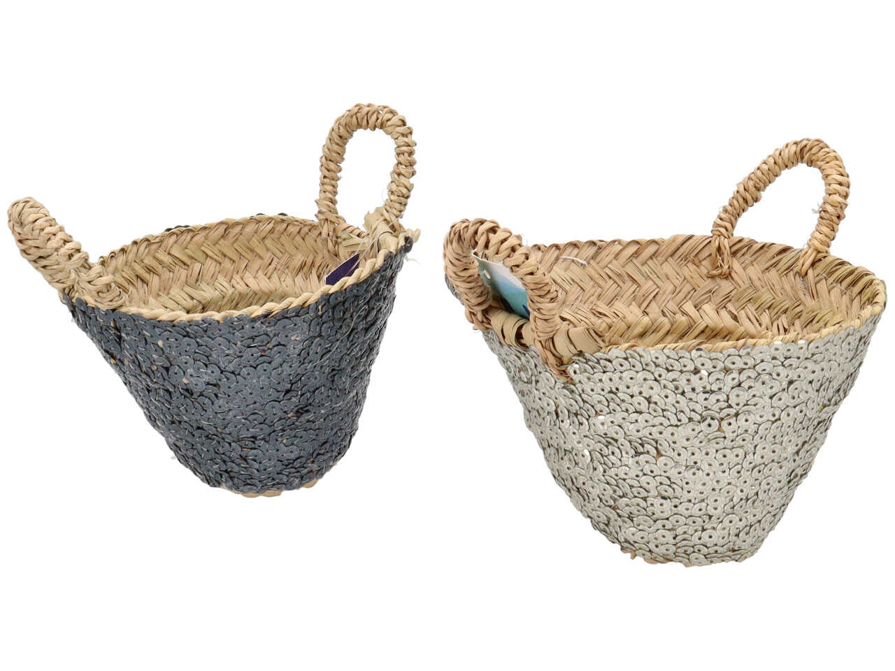 Cesta mini con paillettes
