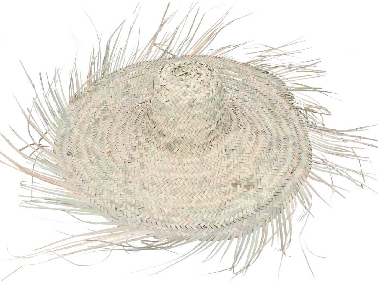 Cappello pamela palma con frange 85cm